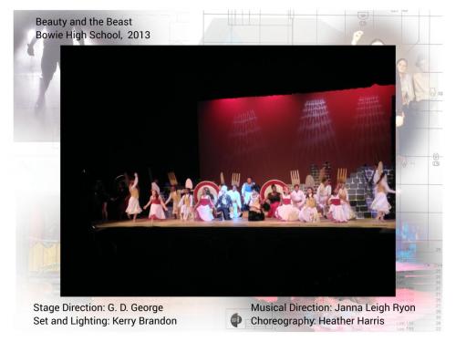 Beauty and the Beast Bowie High School, 2013